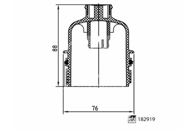 Корпус фільтра оливи renault alaskan 2.3d 09.17- febi bilstein фото №1