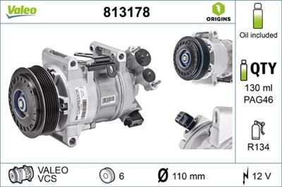 VALEO 813178 КОМПРЕСОР КОНДИЦІОНЕРА P308 12-