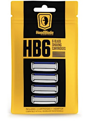 HEADBLADE HB6 Wkłady do maszynki 6 ostrzy - 4 szt. .