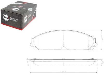 КОМПЛЕКТ КОЛОДОК ТОРМОЗНЫХ A.B.S. 5142559AB 51425