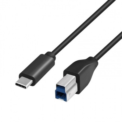 Kabel LogiLink USB-C do USB-B 1m czarny