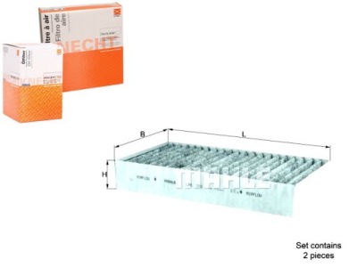 Фільтр кабіни з вугіллям mercedes g w463 gl x164 фото №1