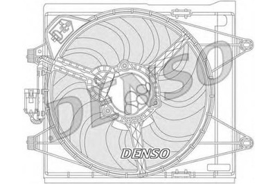 ВЕНТИЛЯТОР РАДИАТОРА DENSO 51892707 51945063 51928