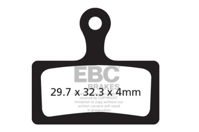 Klocki rowerowe EBC CFA614R (półmetaliczne) Shimano SLX XT XTR
