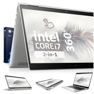 Laptop HP 2in1 Laptop|tablet HP Elitebook x360 1030 NVMe W11 13,3" Intel Core i7 16 GB / 256 GB srebrny