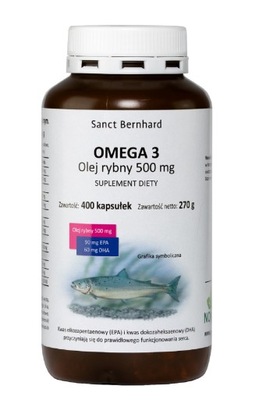 Olej rybny - Omega 3 EPA DHA Sanct Bernhard 2 msc