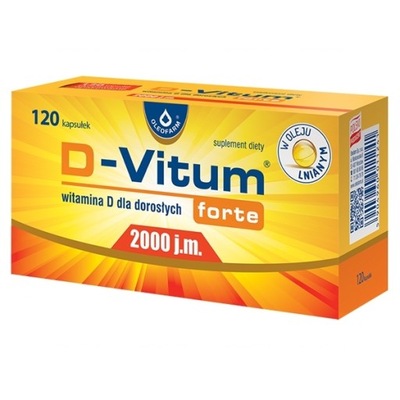 D-Vitum Forte 2000 j.m.120 kapsułek