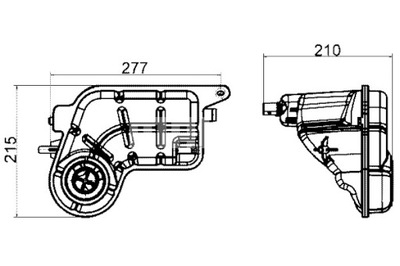 MAHLE БАК РАЗШИРИТЕЛЬНЫЙ ЖИДКОСТИ ОХЛАЖДАЮЧЕЙ AUDI A4 B8 A6 ALLROAD