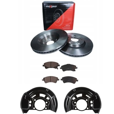 Тормозные диски тормозные перед + тормозные колодки toyota auris e15 e18 avensis t27 verso r2 фото №1