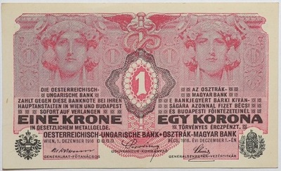 Banknot 1 Korona - Austria - 1916 rok