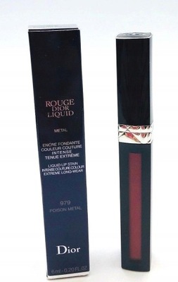 Dior Rouge Liquid Pomadka 979 Poison Metal