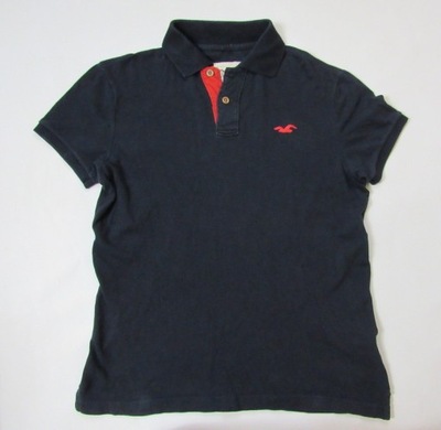 HOLLISTER ORYGINALNE GRANATOWE POLO Abercrombie /L