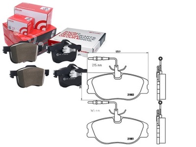 Brembo тормозные колодки тормозной. fiat ulysse 94-02 с датчик. фото №1