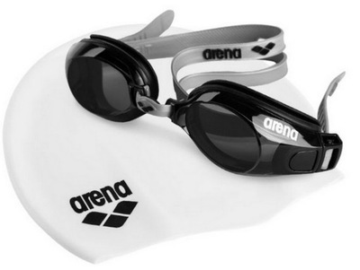 Zestaw Pływacki Arena Pool Set czepek oraz okulary okulary pływackie