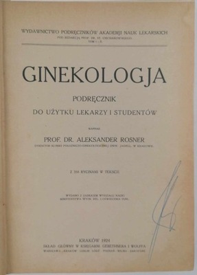 Ginekologja - Prof. Dr Aleksander Rosner