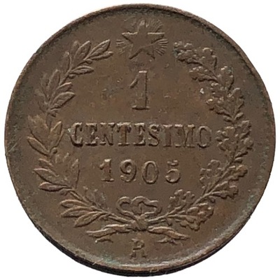 87494. Włochy - 1 centesimo - 1905r.
