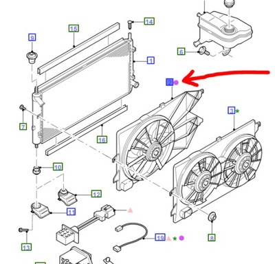 Вентилятор радиатора ford mondeo mk3 2003-07 фото №1