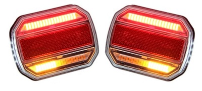 Lampy LEDOWE tylne komplet para 3 funkcyjne LED