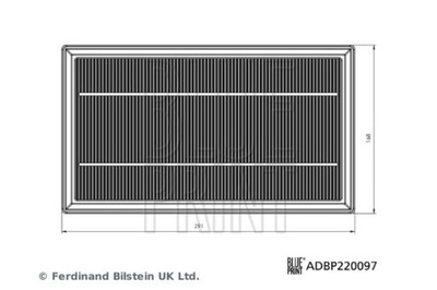 ФИЛЬТР ВОЗДУХА ADBP220097