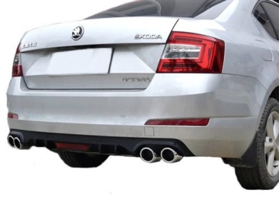 Спойлер дифузор заднього бампера skoda octavia mk3 фото №1