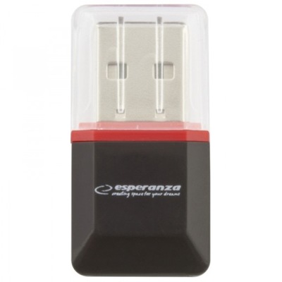 Czytnik kart micro SD USB czarny Esperanza