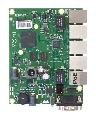 Mikrotik RB450Gx4 ruter Gigabit Ethernet Zielony