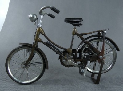 Metalowy ROWER bike pojazd 29 cm model