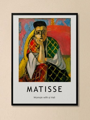 Matisse Henri - Kobieta z welonem bez ramy vintage