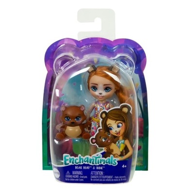 MATTEL ENCHANTIMALS LALKA ZE ZWIERZĄTKIEM NIEDŹWIE