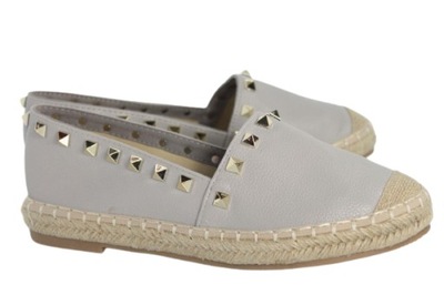 PÓŁBUTY DAMSKIE ESPADRYLE SZARE 39 7372