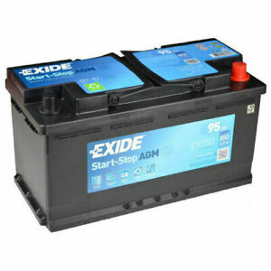 EXIDE СТАРТ СТОП AGM EK950 95AH 850A P+