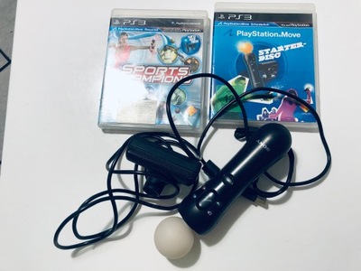 Sony PS3 PlayStation zestaw MOVE kontroler kamerka Sports Champions