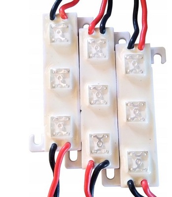 MODUŁ HERMETYCZNY 3-LED FLUX 12V- NIEBIESKI - MOCNE ŚWIATŁO