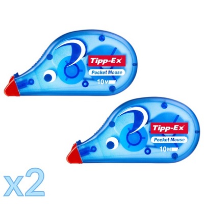 Korektor w taśmie TIPP-EX POCKET MOUSE - 2 SZTUKI