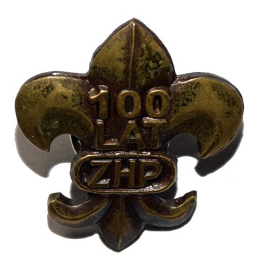Odznaka harcerska 100 lecie harcerstwa ZHP