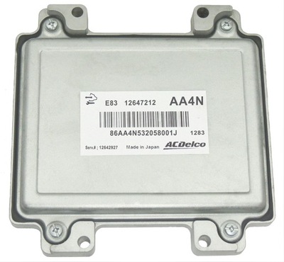 КОМП'ЮТЕР ECU OPEL MERIA B 1.4 E83 12647212 AA4N