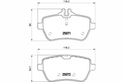 Textar гальмівні колодки гальмівні mercedes задня r231 sl 3,0-4 фото №1