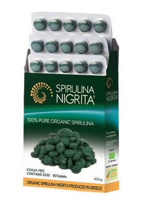 SPIRULINA GRECKA BIO 90 tabletek - SPIRULINA NIGRITA