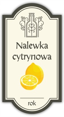 Nalewka CYTRYNOWA – etykieta na butelkę 1 szt.