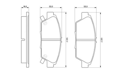 TRINKELĖS STABDŽIŲ HONDA ACCORD V 0 986 424 289 BOSCH BOSCH 0 986 424 289 