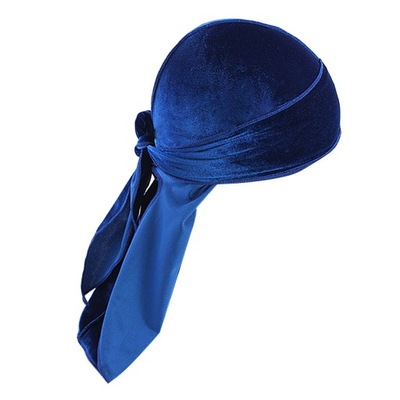 1 sztuka czapki Durag - Królewski niebieski