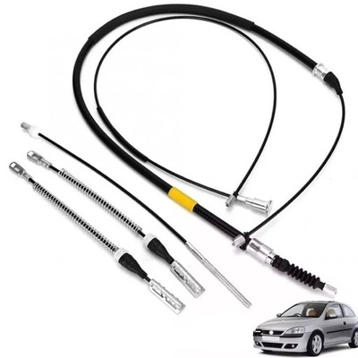 5x троси трос гальма ручного opel corsa c - гальма барабанні фото №1