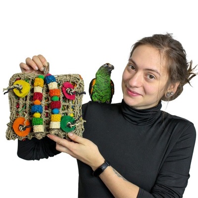 Wspaniała mata - Zabawka dla małych i średnich papug