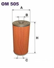 FTR OM505 ФІЛЬТР МАСЛА