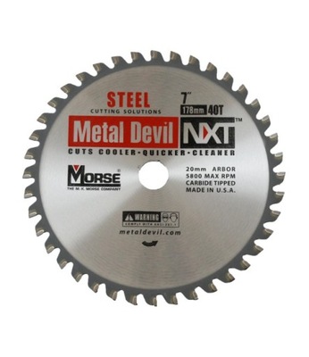 Piła do stali MetalDevil NXT 178mm 40z otwór 20mm