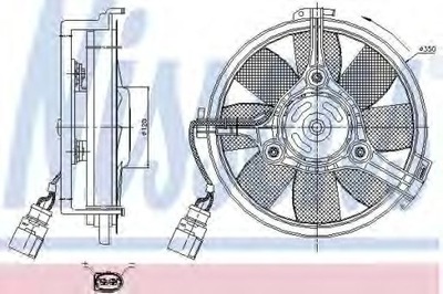 VENTILIATORIUS VARIKLIO NISSENS 85547 AUDI A6 