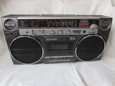 Sharp GF-454 boombox ghettoblaster retro radio FM LW MW SW magnetofon