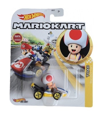 Hot Wheels - Super Mario Mariokart - Pojazd Toad - GJH63