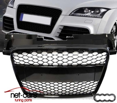 Решётка радиатора перед audi tt 8j 06-14 wz rs блеск black фото №1