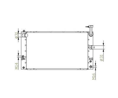 Радиатор toyota prius, 04 - 09 1604121280 фото №1